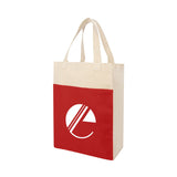 Co-Op Canvas Shopper Tote Bag Imprinted with Logo (Q1000822)