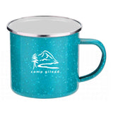 16 Oz. Iron And Stainless Steel Camping Mugs Imprinted with Logo (Q103911)