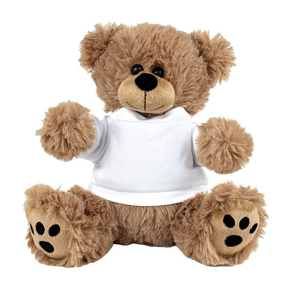 FRED E. BEAR Large 8 Inch Plush Teddy Bear With T-Shirt (Q105922)