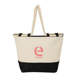 Barcelona Canvas & Jute Tote Imprinted with Logo (Q111722)