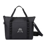 Acadia Tote Cooler - Black Imprinted with Logo (Q112922)