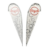 12 Ft. Single-Sided Teardrop Flag Imprinted with Logo (Q113922)