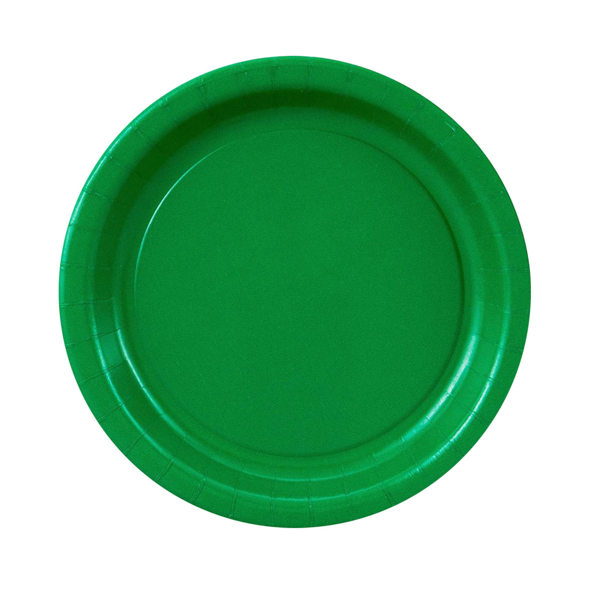 7 Inch White and Colored Paper Plates (Q117332)