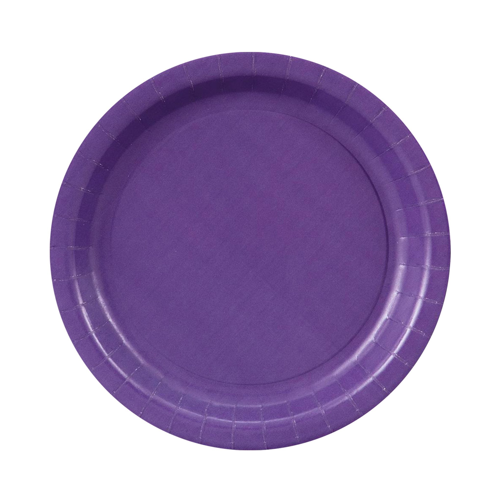 7 Inch White and Colored Paper Plates (Q117332)