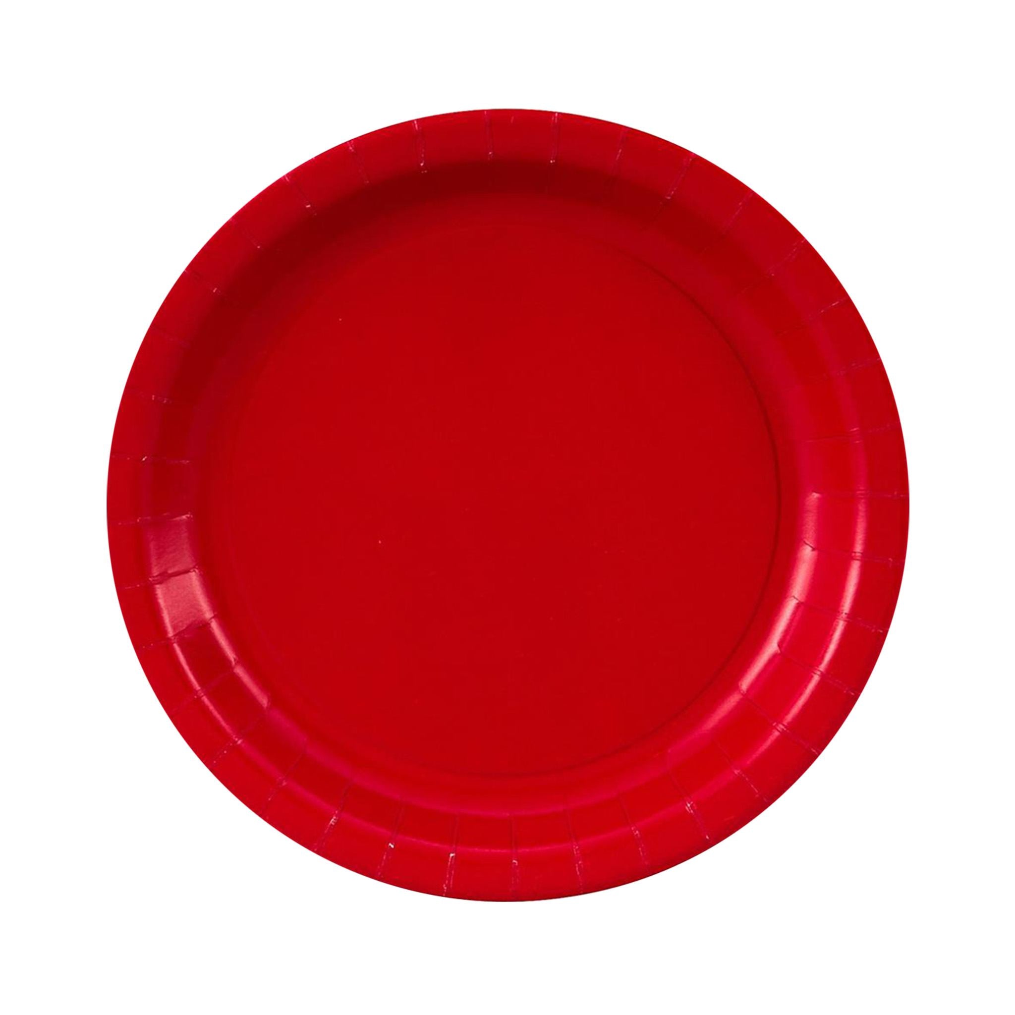 7 Inch White and Colored Paper Plates (Q117332)