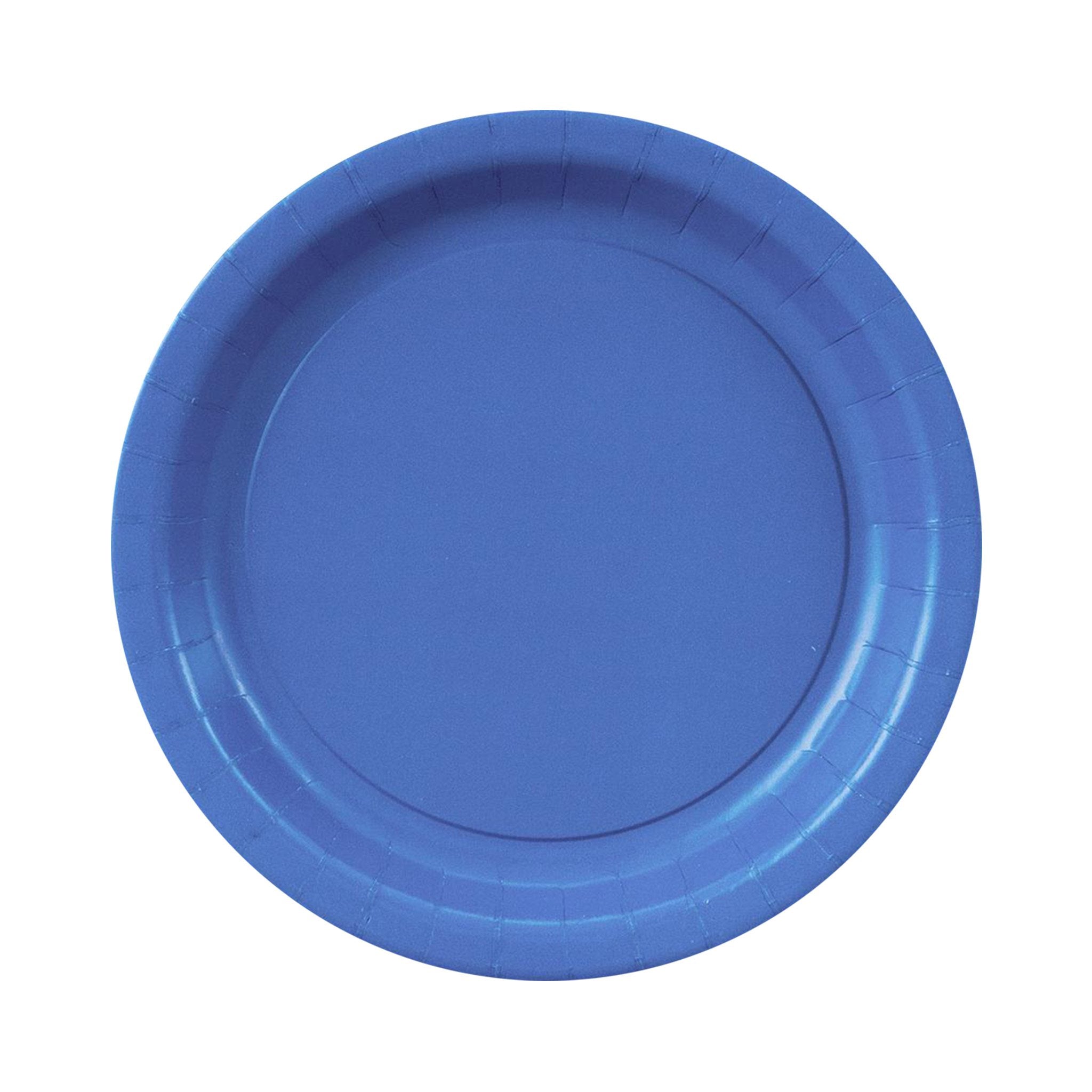 7 Inch White and Colored Paper Plates (Q117332)