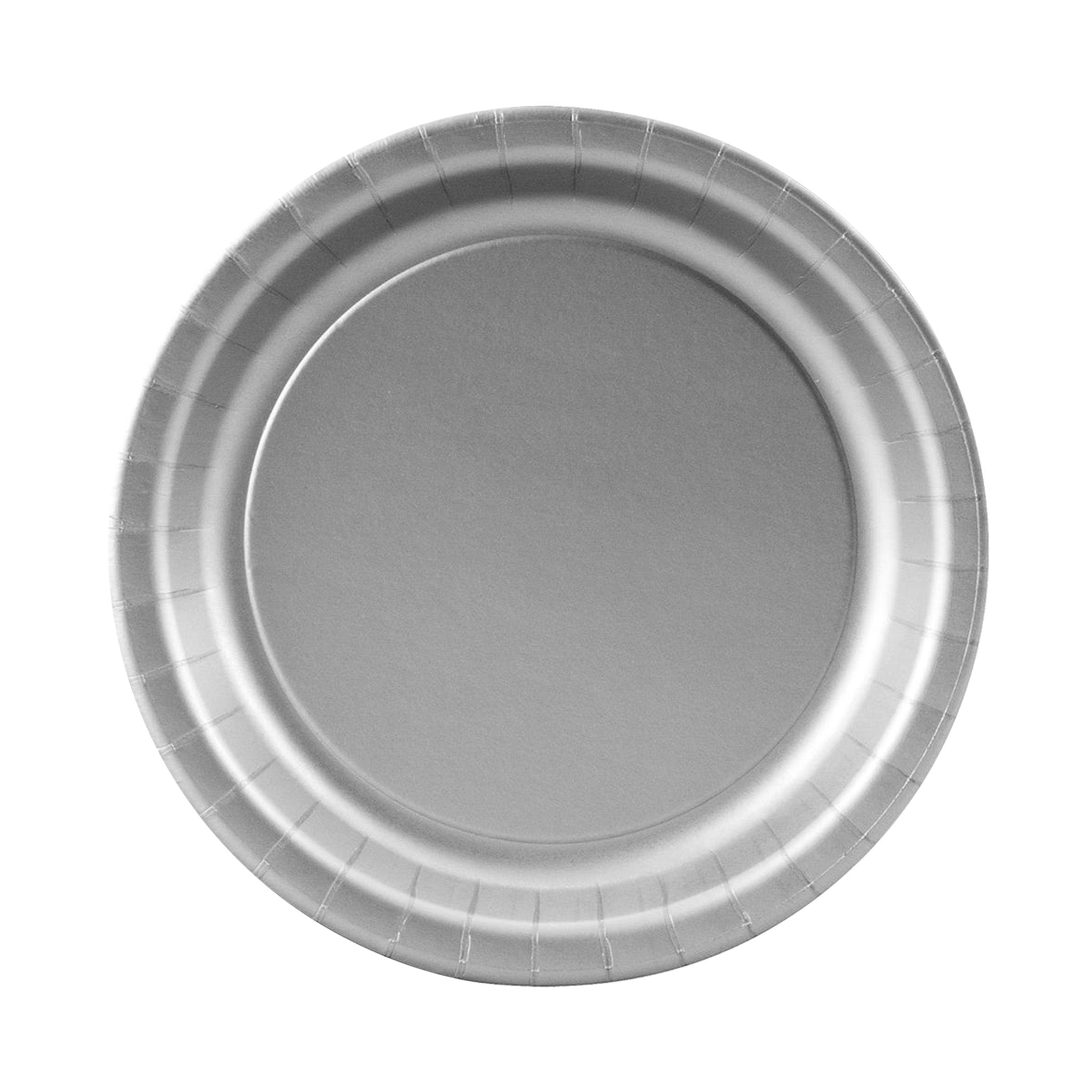 7 Inch White and Colored Paper Plates (Q117332)