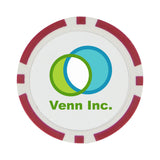Poker Chip Ball Marker Imprinted with Logo (Q119222)