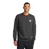 Nike Club Fleece Sleeve Swoosh Crew Sweatshirt Imprinted with Logo (Q119922)