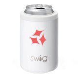 12 Oz. Swig Combo Can And Bottle Cooler - Matte White Imprinted with Logo (Q120522)