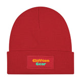 Patch Knit Beanie With Cuff Imprinted with Logo (Q123011)