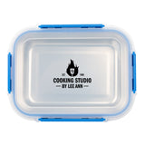 Microwavable Stainless Steel Food Container Imprinted with Logo (Q125122)