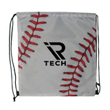 Sports Style Drawstring Backpack Imprinted with Logo (Q127611)