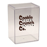 4.8 x 3.75 x 6.6 Inch Clear Plastic Box Imprinted with Logo (Q129122)