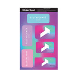 11.5 x 7 In. Ultra Removable Sticker Sheet Stock Shapes Imprinted with Logo (Q131022)