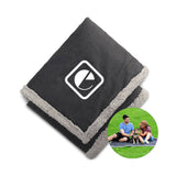Field & Co.® Oversized Wool Sherpa Blanket Imprinted with Logo (Q131322)