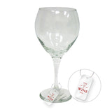 Rectangle Acrylic Wine Charm Imprinted with Logo (Q137922)