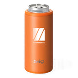 12 Oz. Swig Skinny Can Cooler - Matte Orange Imprinted with Logo (Q140522)