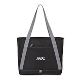 Repeat Recycled Poly Tote - Medium Grey Imprinted with Logo (Q144822)