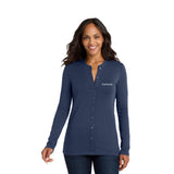 Port Authority® Ladies Concept Stretch Button-Front Cardigan Imprinted with Logo (Q148922)