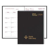Stitched Desk Partner Monthly Format Planner Imprinted with Logo (Q150211)