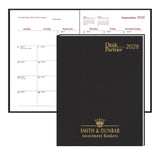 Stitched Desk Partner Monthly Format Planner Imprinted with Logo (Q150211)