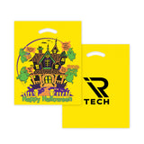 Stock Design Halloween Die Cut Bag - Haunted House Imprinted with Logo (Q150222)