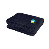 Embroidered Cozy Plush Blanket Imprinted with Logo (Q151111)
