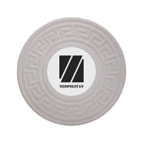 Round Greek Key Absorbent Stone Coaster Duo Imprinted with Logo (Q155922)