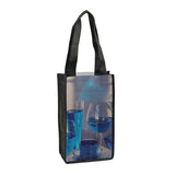 100 GSM PET 2 Bottle Wine Tote Imprinted with Logo (Q158822)
