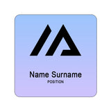 Tucson Plastic Name Badge: 3 - 6 Sq Inch Imprinted with Logo (Q160022)