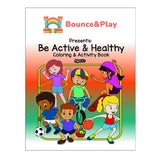 Be Healthy & Active Large Coloring Book Imprinted with Logo (Q166022)