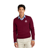 Brooks Brothers ® Washable Merino V-Neck Sweater Imprinted with Logo (Q177922)