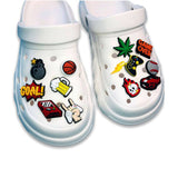 1.2 x 1.2 Inch Shoe Charms - Small Imprinted with Logo (Q189022)