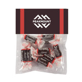 Candy Bag With Header Card Tootsie Rolls (Large) Imprinted with Logo (Q191122)