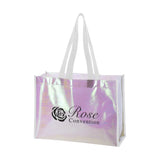 Mini Pearl Laminated Non-Woven Tote Bags Imprinted with Logo (Q191911)