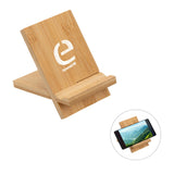 FSC® Bamboo Portable Phone Stand Imprinted with Logo (Q200922)