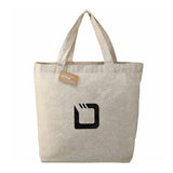 Recycled 5oz Cotton Twill Grocery Tote Imprinted with Logo (Q202422)