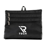 AeroLOFT™ Jet Black 4- Pocket Zip Organizer Imprinted with Logo (Q208622)