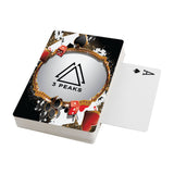 Theme Backs Playing Cards - Gold Frame Imprinted with Logo (Q208911)
