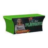 6-ft. Stretch Table Cover Multi-Panel Print - Open Back Imprinted with Logo (Q209022)