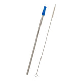 Stainless Steel Straws With Cleaning Brush Imprinted with Logo (Q209811)