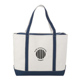 Baltic 24oz Cotton Canvas Tall Zippered Boat Totes Imprinted with Logo (Q209911)