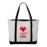 Baltic 24oz Cotton Canvas Tall Zippered Boat Totes Imprinted with Logo (Q209911)