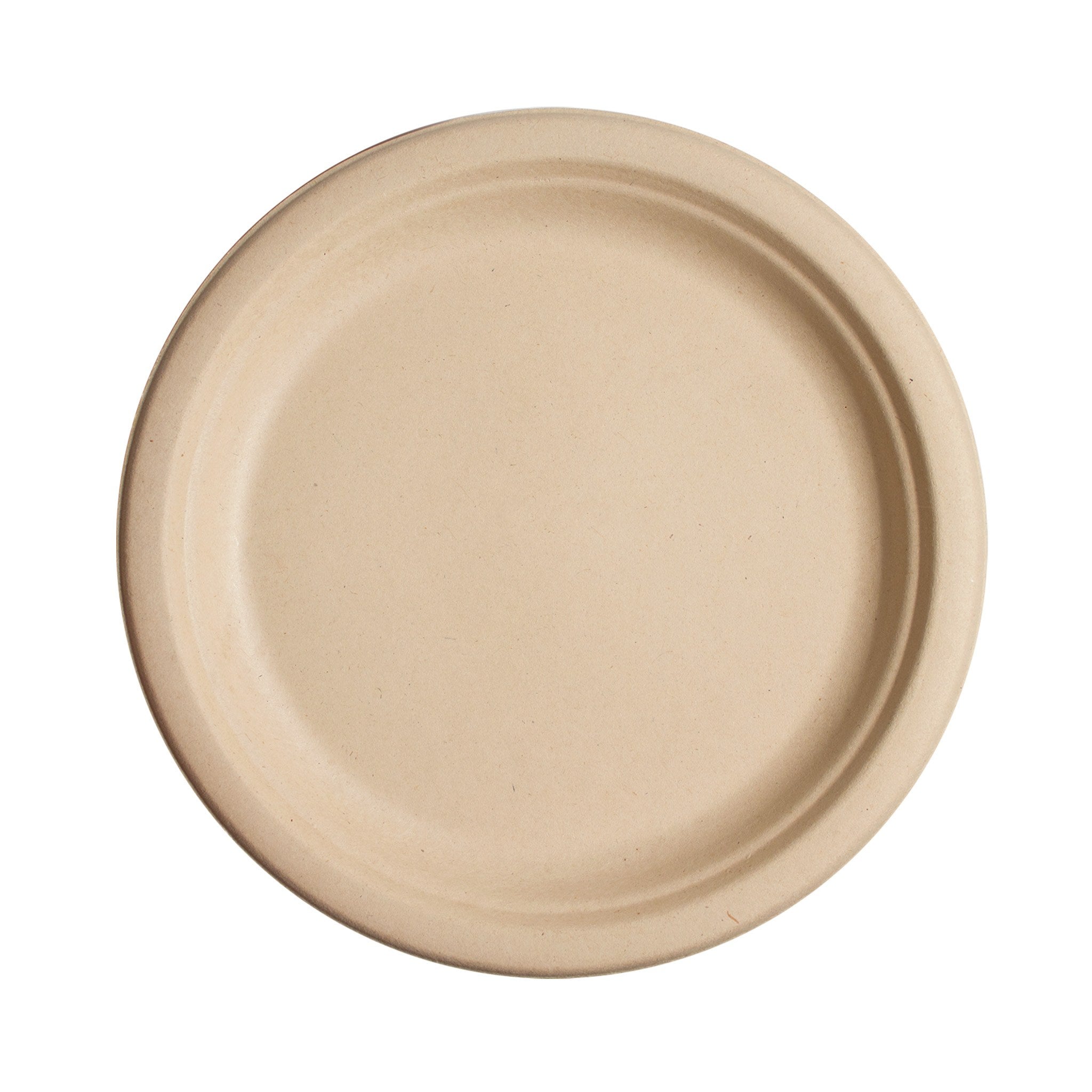 8.75 Inch Kraft Round Compostable Paper Plate (Q217332)