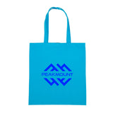 Colored Cotton Tote Imprinted with Logo (Q221765)