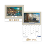 Full Color Woodland Retreat Spiral Wall Calendar Imprinted with Logo (Q223222)