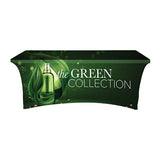 6 Ft. DisplaySplash RPET Stretch Open Back Table Cover Imprinted with Logo (Q224022)