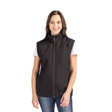 Cutter & Buck Charter Eco Recycled Full-Zip Womens Vest Imprinted with Logo (Q224332)