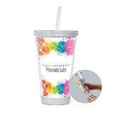 Tumbler With Straw Imprinted with Logo (Q225922)